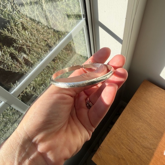 Italy 925 Sterling Silver‎ Gold Vermeil Wheat Chain Bracelet 7" 3.2g Minimalist - View 19