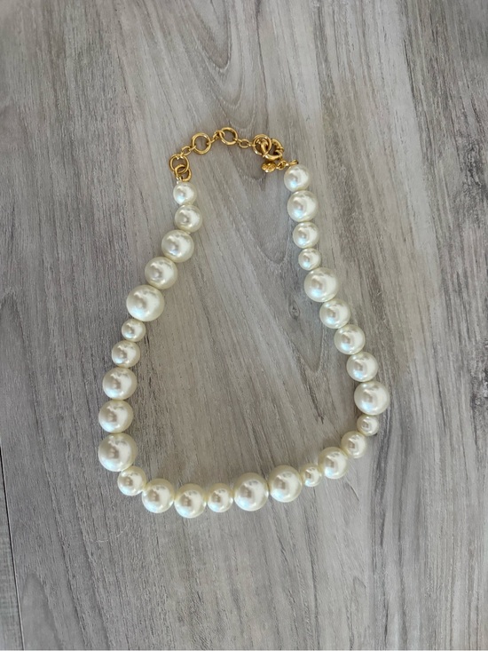 J. Crew Long Chain Faceted Rondelle Rhinestone Station Necklace Peach Fizz - View 15