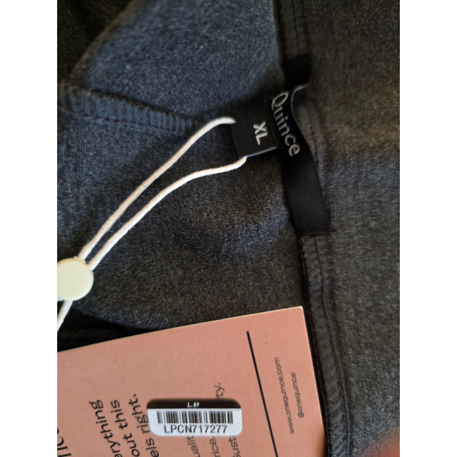 New Quince Ultra-Stretch Ponte Straight Leg Pant Charcoal XL - View 3