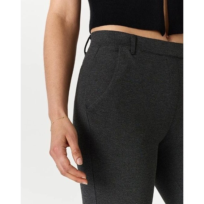 New Quince Ultra-Stretch Ponte Straight Leg Pant Charcoal XL - View 5