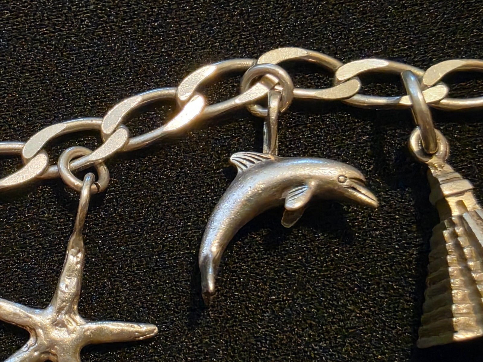 Sterling Silver Mexico Charm Bracelet With Ocean & Travel-Themed Charms - View 6