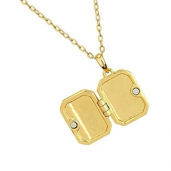 Gold Greenwich‎ Locket Necklace With Chain New - View 5