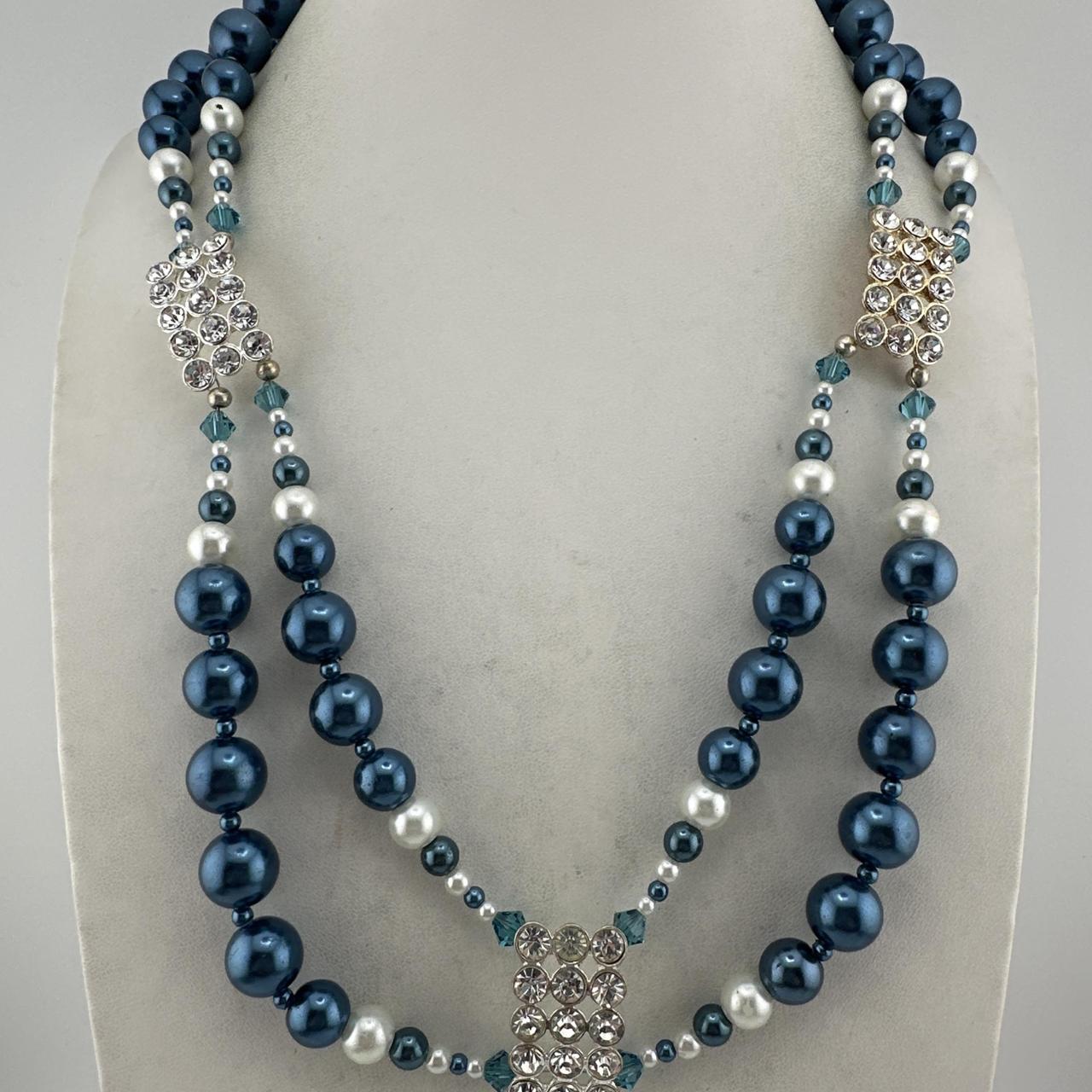 Cookie Lee Multi-Strand Beaded Necklace With Adjustable Chain & Colorful Beads V - View 12
