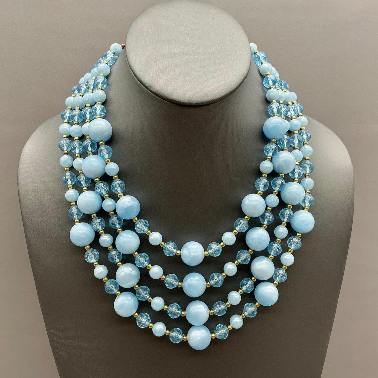 Cookie Lee Multi-Strand Beaded Necklace With Adjustable Chain & Colorful Beads V - View 20