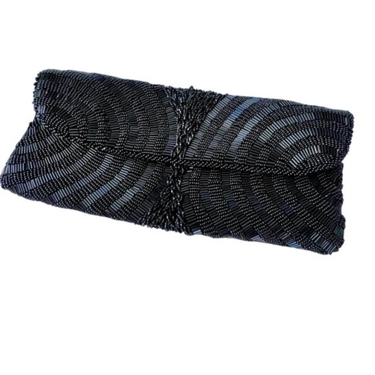 Vintage Beaded Evening Bag With Intricate Design & Chain Strap - View 19