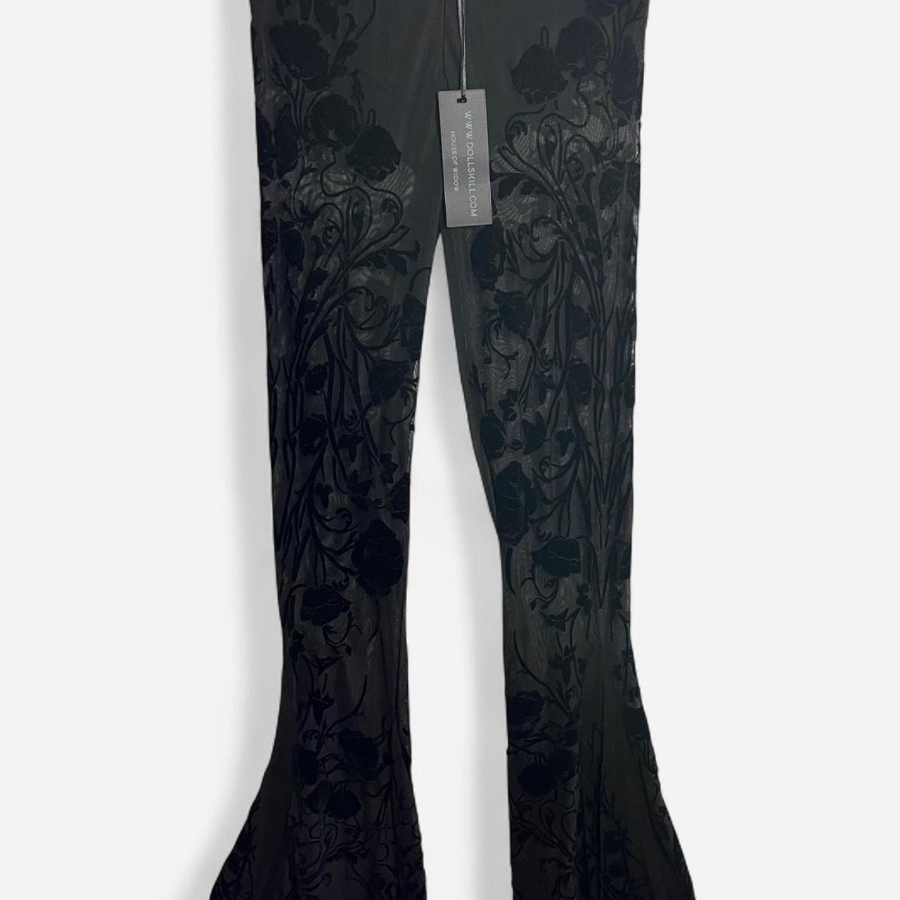 Black Chain-Linked Convertible Pants‎ With Cargo Pockets Size XXS - View 13