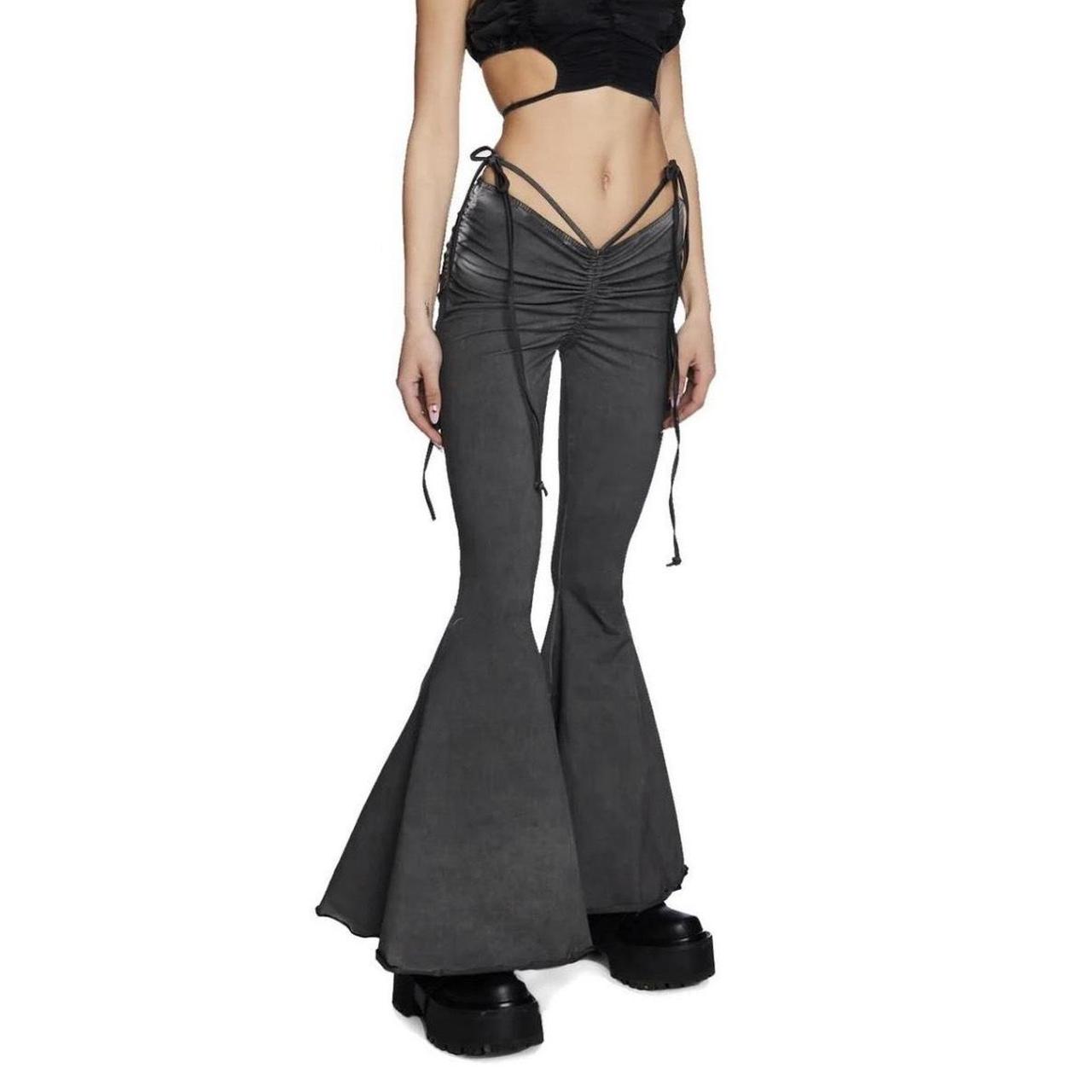 Black Chain-Linked Convertible Pants‎ With Cargo Pockets Size XXS - View 20