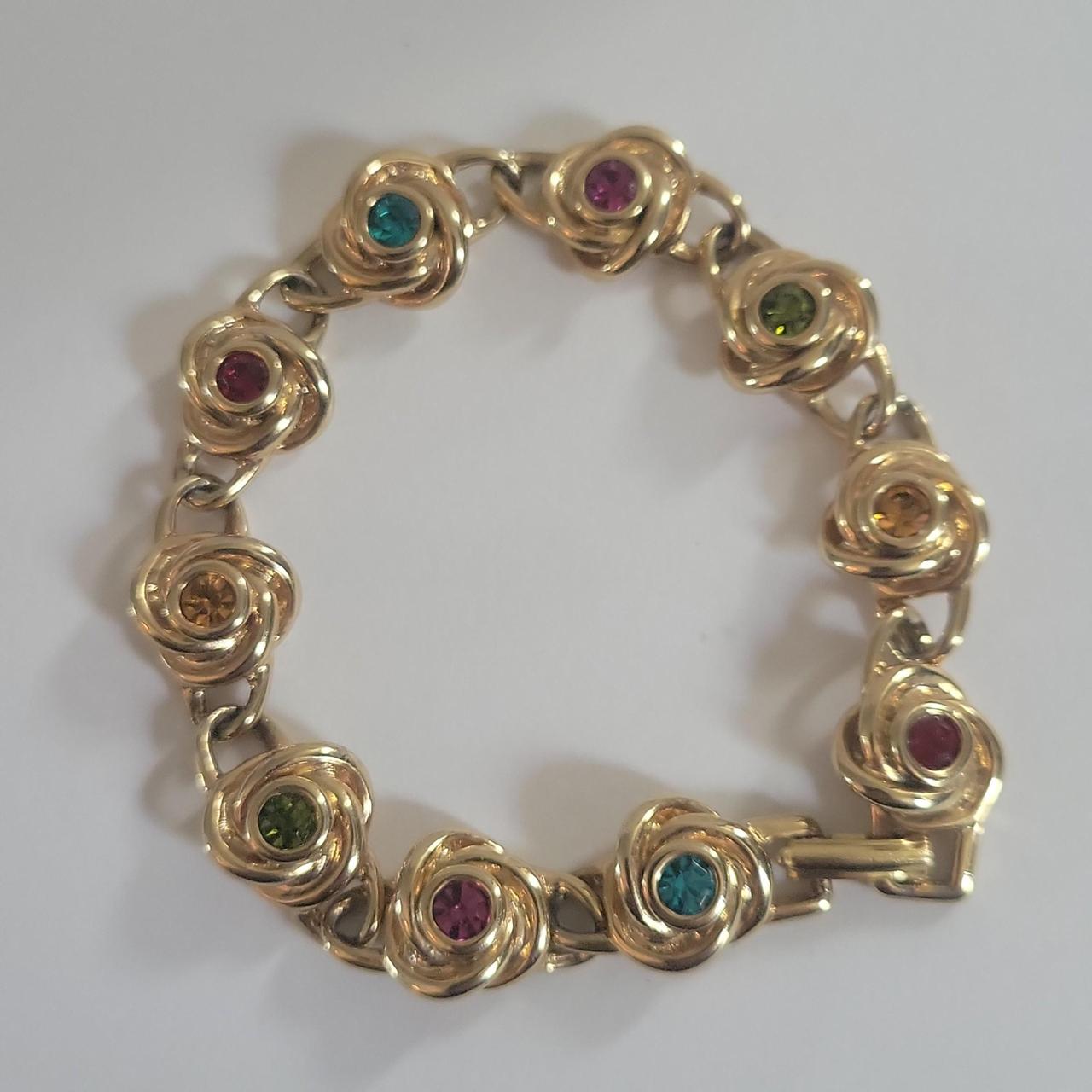 Antique Book Chain Bracelet With‎ Faux Pearl Accents - View 16