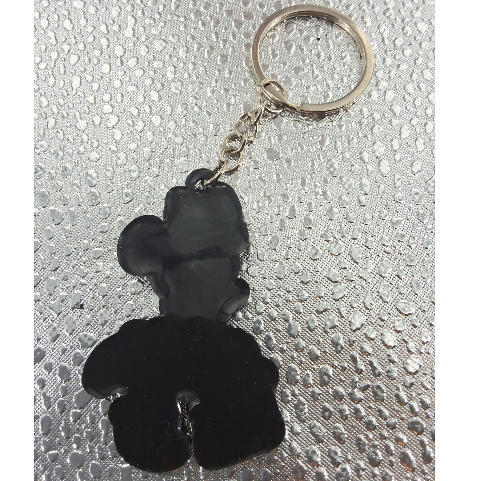 Disney Minnie Mouse Rubber Keychain Set of 3 | Pink & Black Bag Charm Fob - View 7