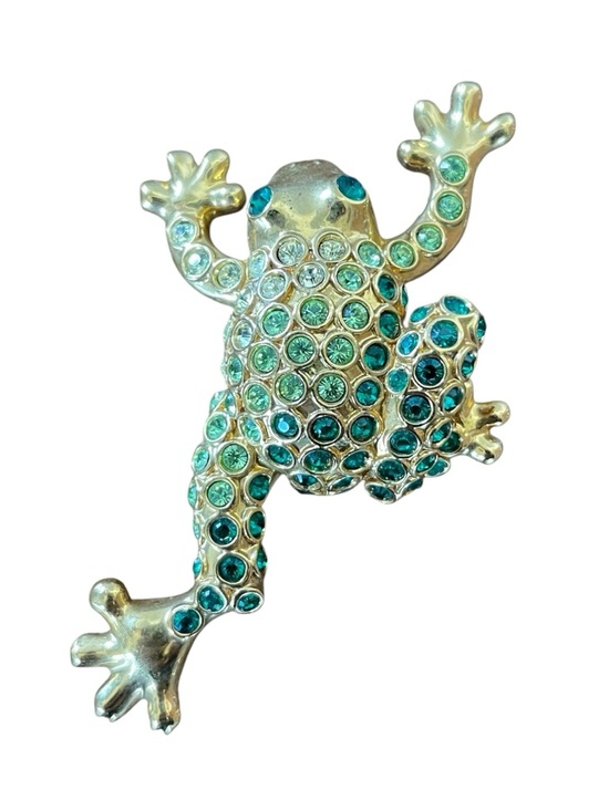 Vintage Unsigned Monet‎ Gold Tone Leaf Brooch Pin - View 6