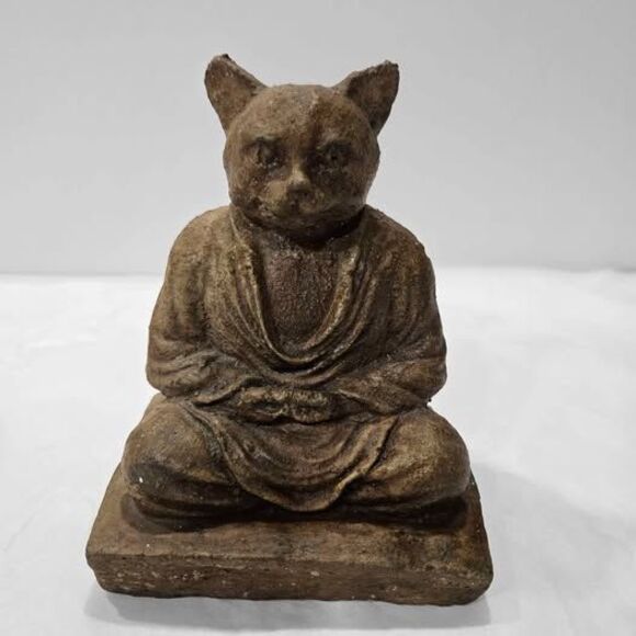 Matte White Ceramic Buddha Head Statue 5" Zen Home Decor Spiritual Bust - View 14