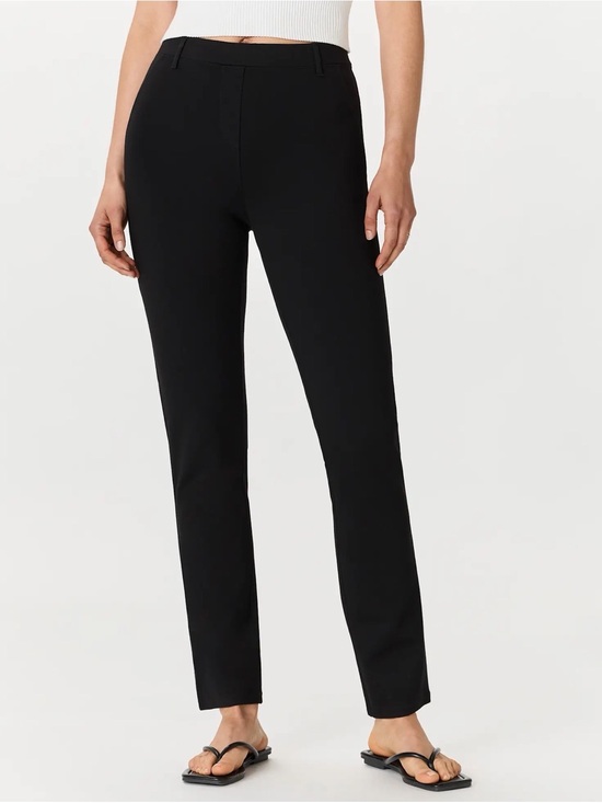 Quince Ultra-Stretch Ponte Straight Leg Pants XL Black Inseam 32 New - View 13