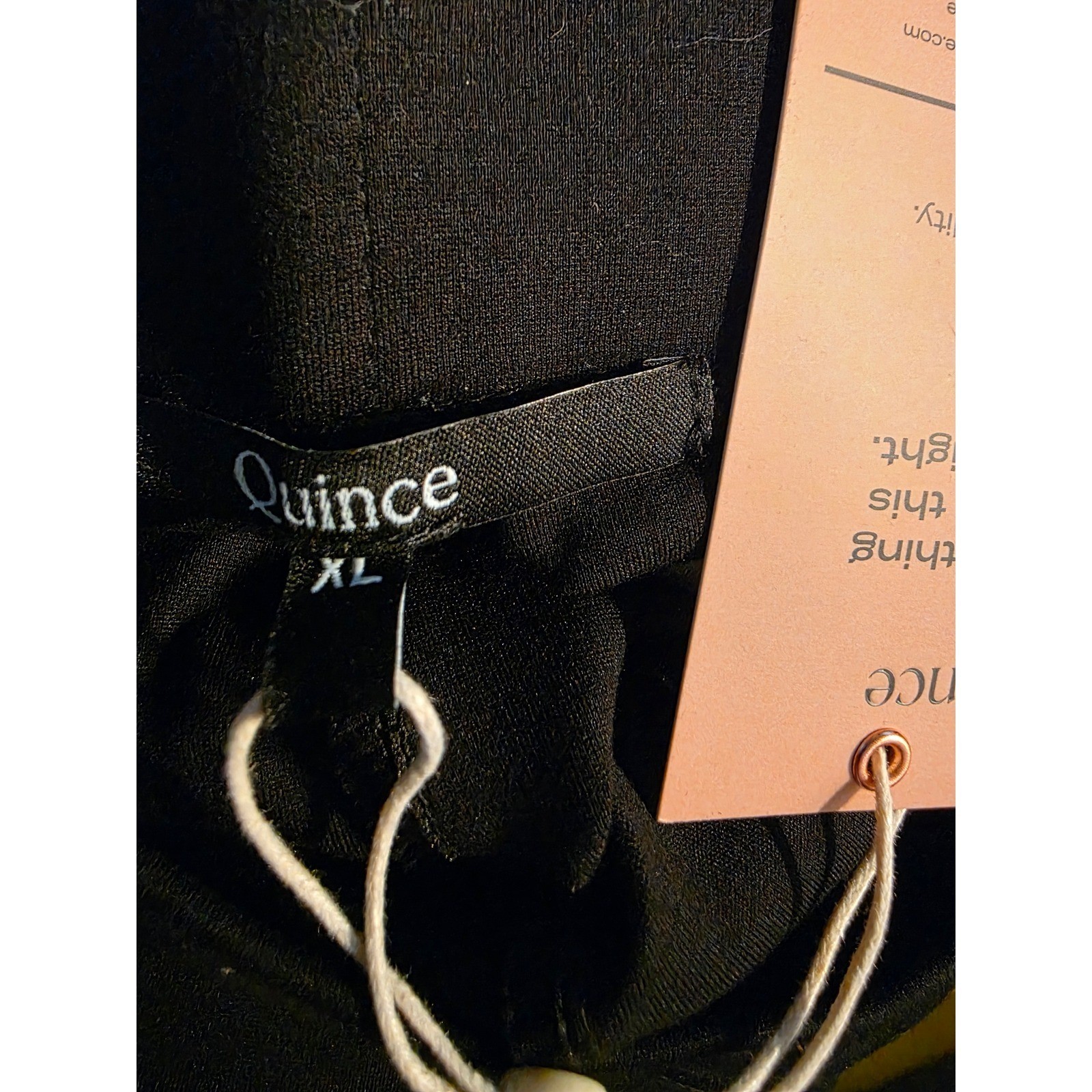 Quince Ultra-Stretch Ponte Straight Leg Pants XL Black Inseam 32 New - View 6