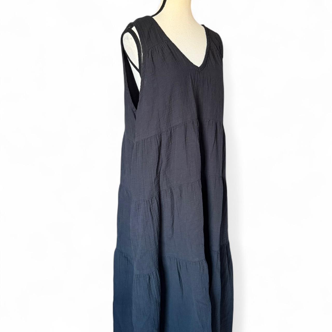 Quince Organic Cotton Gauze Tiered Maxi Dress Wild Cherry Red XL LB96328-RK001 - View 12