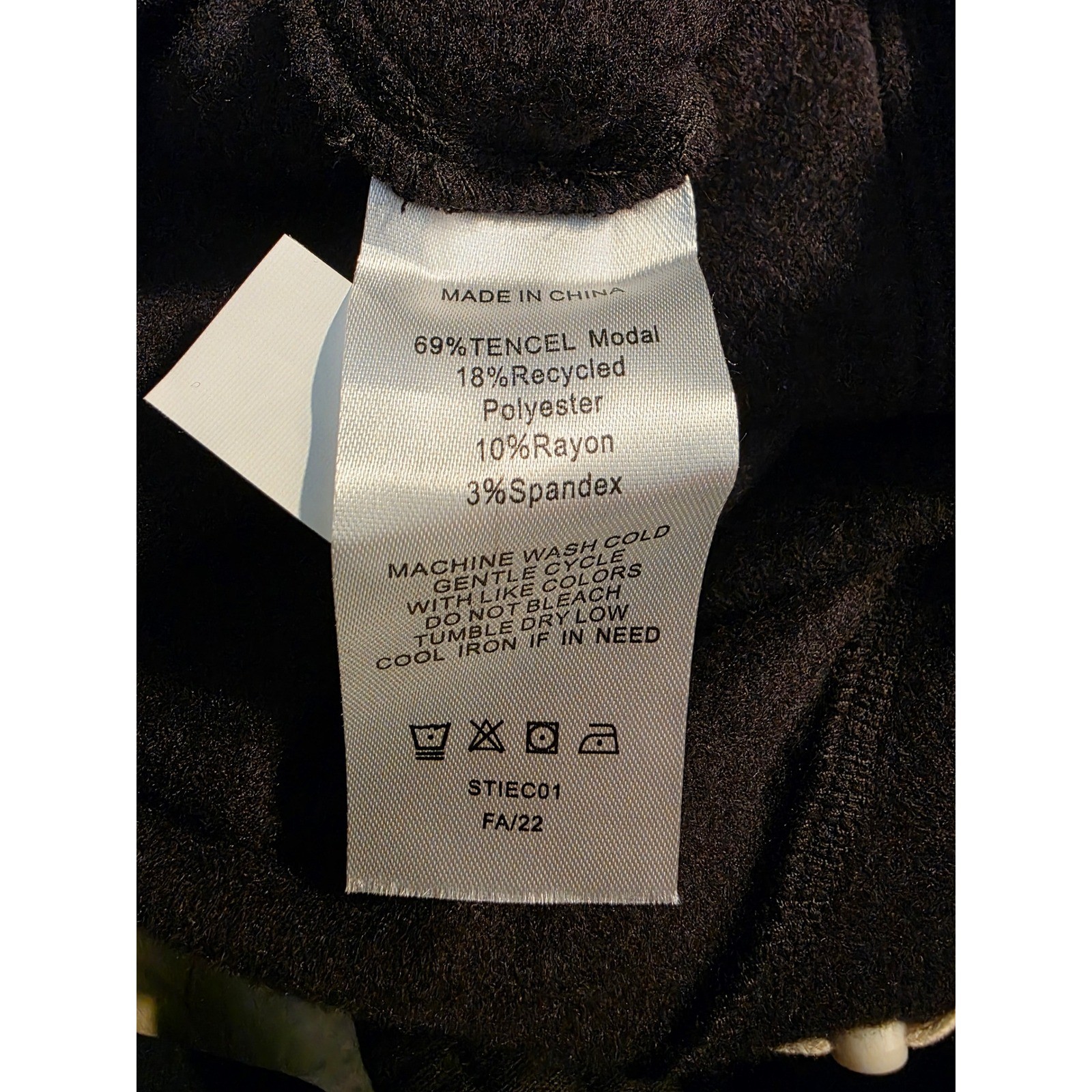 Quince SuperSoft Fleece Pants Black Tencel Modal Joggers STIEC01 Womens Small - View 7