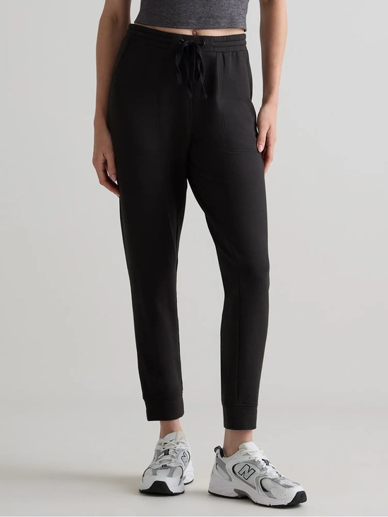 Quince SuperSoft Fleece Pants Black Tencel Modal Joggers STIEC01 Womens Small - View 12