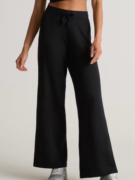 Quince SuperSoft Fleece Pants Black Tencel Modal Joggers STIEC01 Womens Small - View 17
