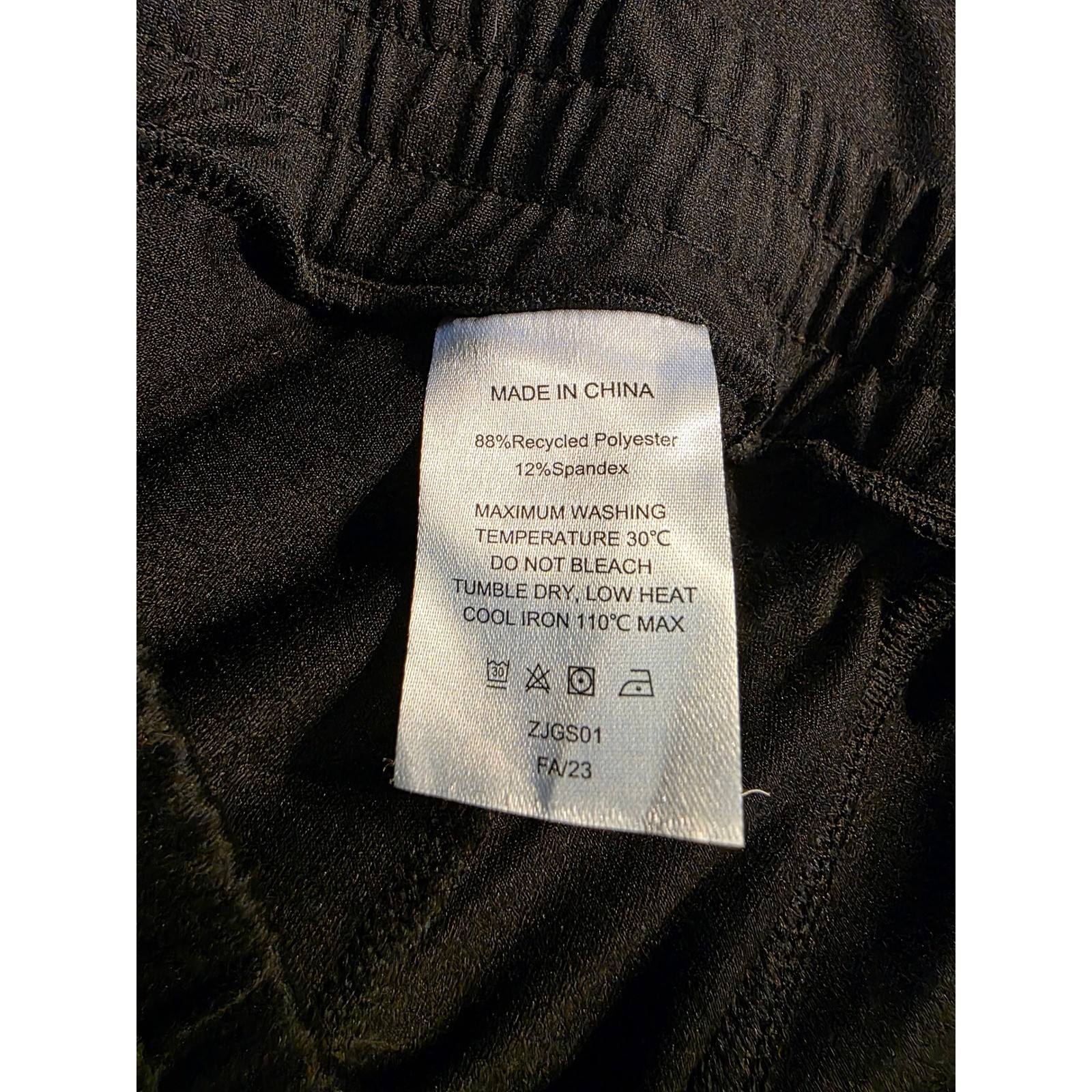 Quince Flowknit Mid-Rise Jogger Black Recycled Polyester Spandex ZJGS01 Womens S - View 6