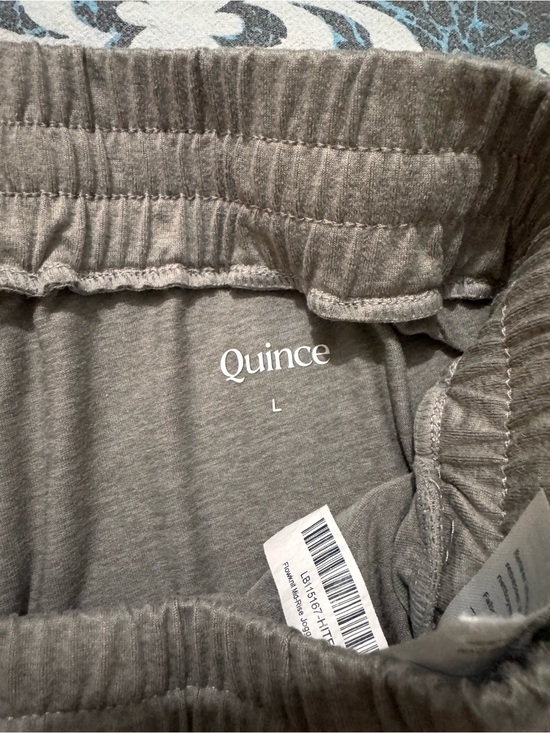 Quince Flowknit Mid-Rise Jogger Black Recycled Polyester Spandex ZJGS01 Womens S - View 9