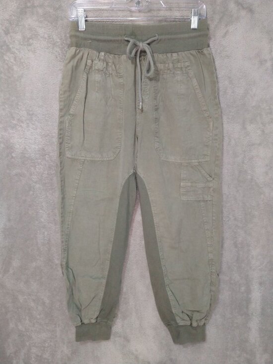 Quince Flowknit Mid-Rise Jogger Black Recycled Polyester Spandex ZJGS01 Womens S - View 21