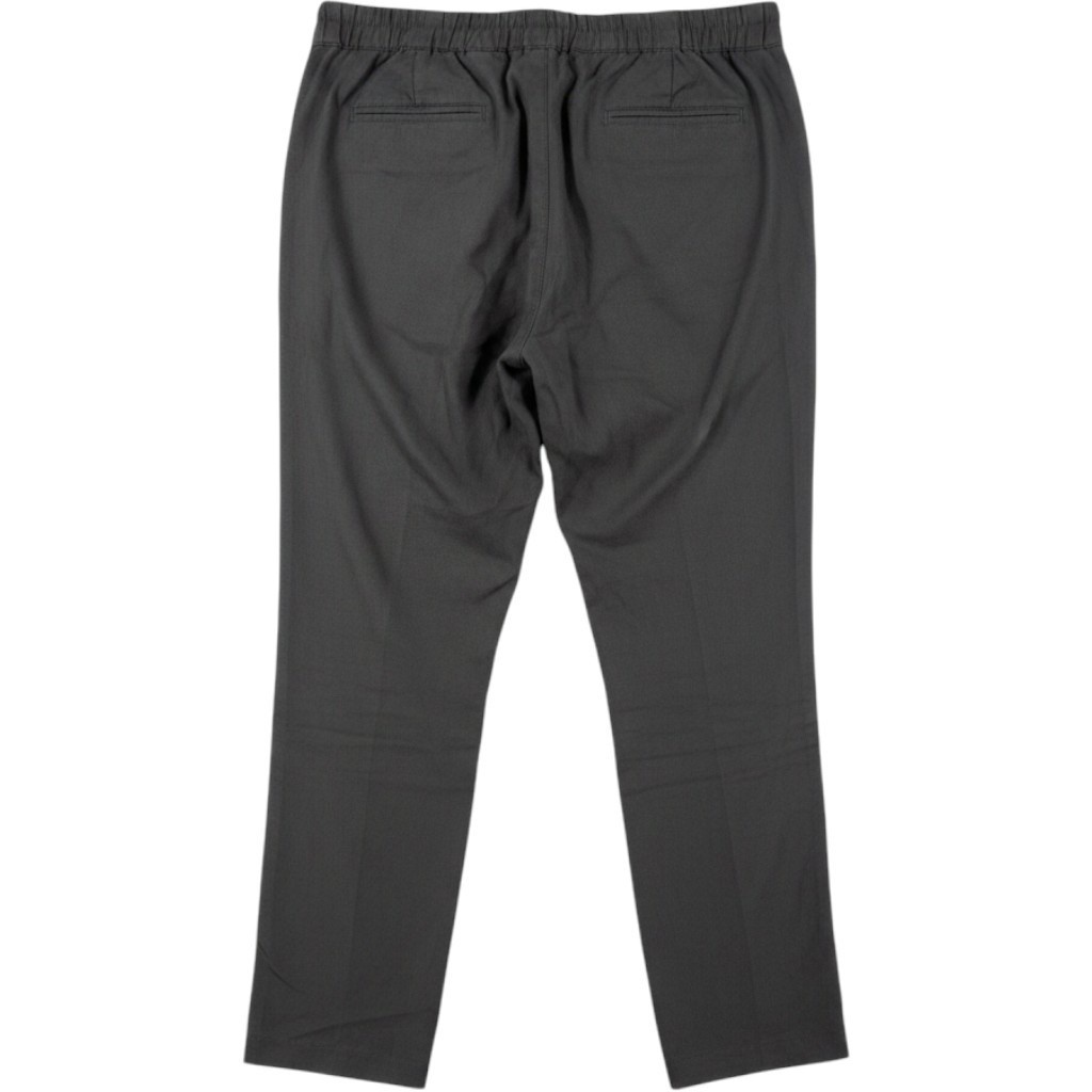 Quince Cotton Linen Twill Straight Leg Pants Charcoal Grey Size S - View 4