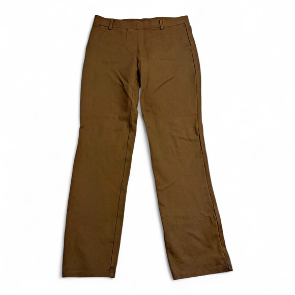 Quince Cotton Linen Twill Straight Leg Pants Charcoal Grey Size S - View 14