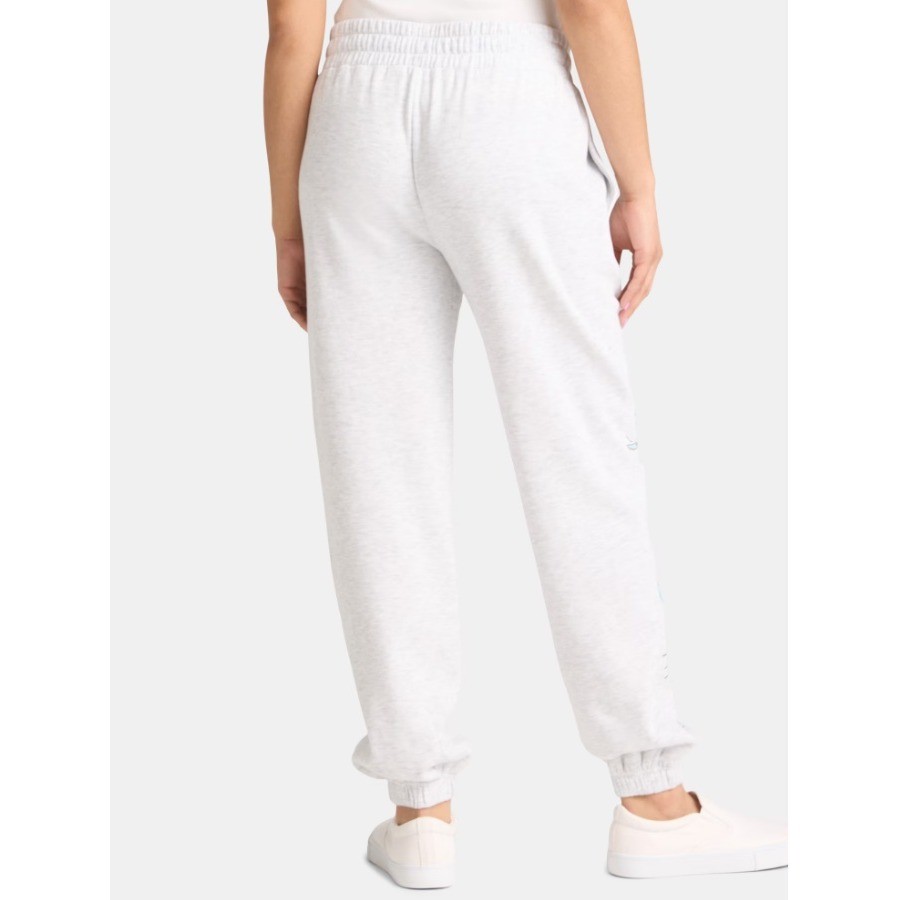 Hello Kitty Heather Grey Graphic Jogger Sweatpants Sanrio Blue Bows Medium - View 8