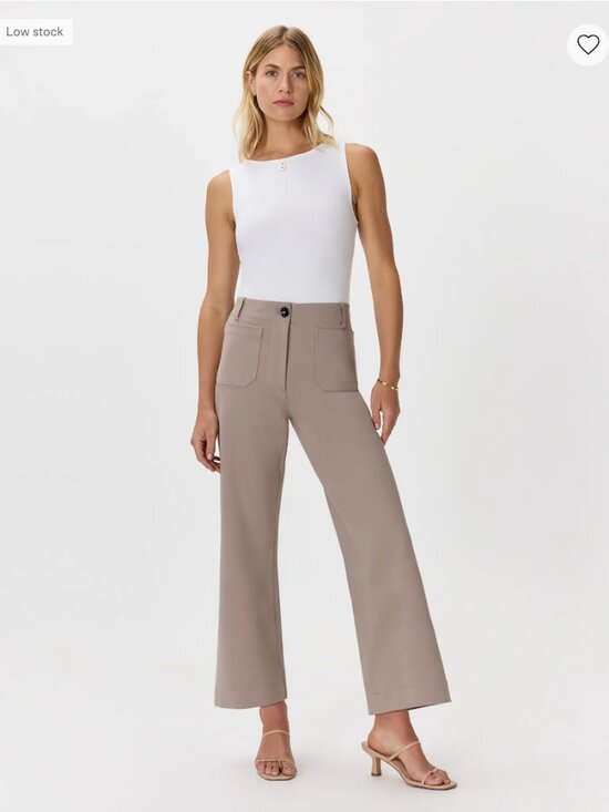 Quince Cotton Linen Twill Straight Leg Pants Charcoal Grey Size S - View 16