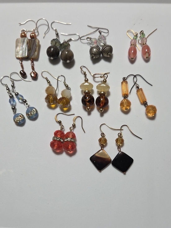 Ruby Red Lampwork Glass Heart Pendant and Drop Earrings Jewelry Set Artisan - View 24