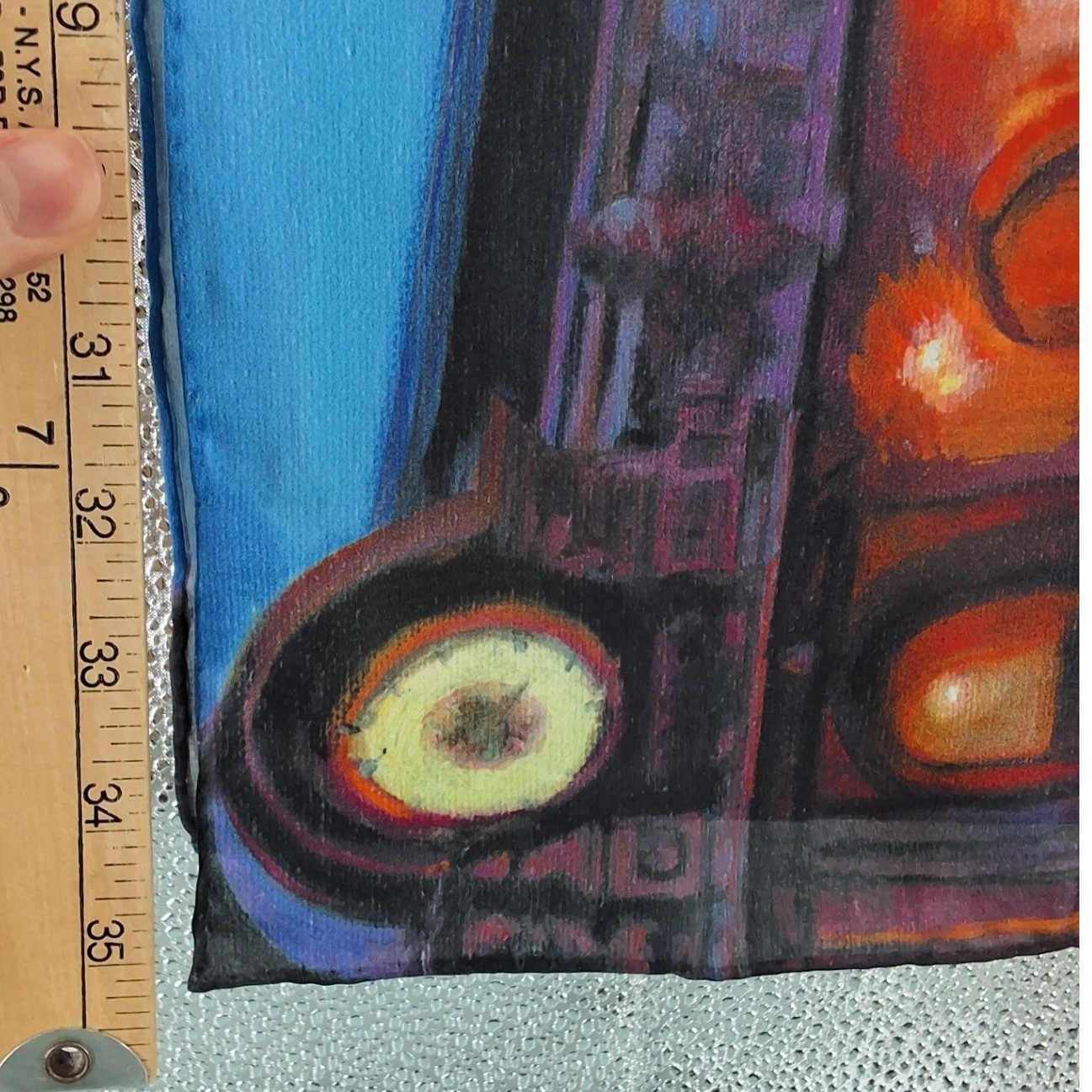 Deborah Haeffele 2014 Silk Scarf Cityscape Impressionist Art Print Multicolor - View 4