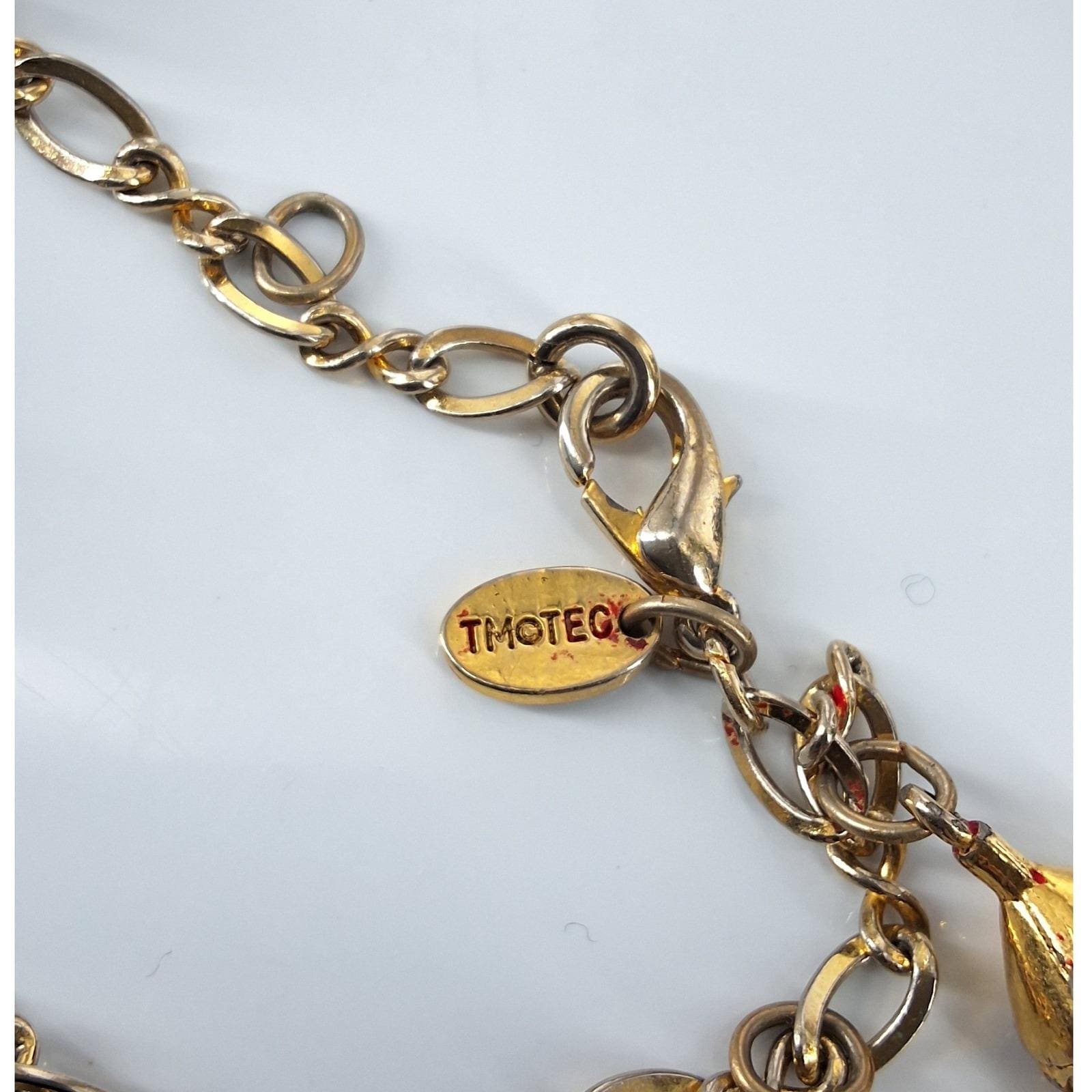 TMOTEC Wizard of Oz Charm Bracelet Gold Tone Character Figures Ruby Slippers - View 5
