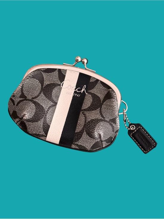 Vintage Style Pink Floral Jaquard Kiss Lock Coin Purse Pouch - View 13