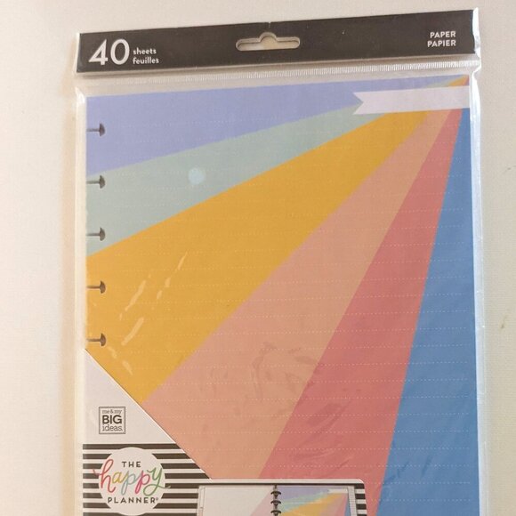 The Happy Planner Classic Half Sheet Filler Paper 60 Sheets Stripes FIL-106-4036 - View 9