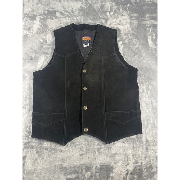 Cripple Creek Mens Brown Genuine Leather Western Cowboy Vest ML3061A Large - View 18