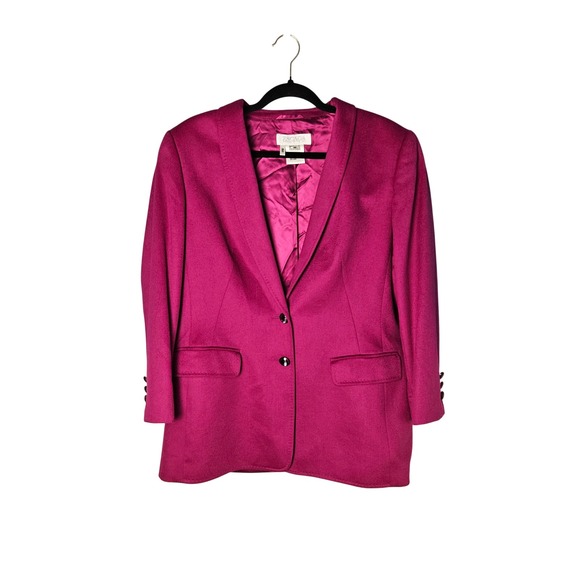 Escada by Margaretha Ley Vintage Wool Cashmere Double Breasted Blazer 40 - View 15